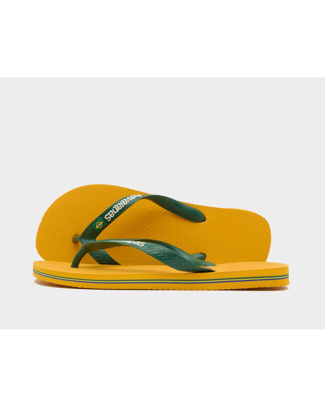 Havaianas Yellow Brasil Logo Flip Flops for men