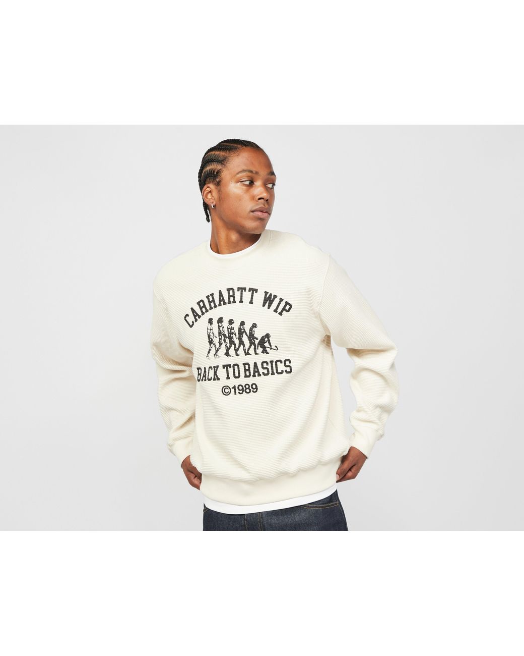 Carhartt Main Basics Sweatshirt in White for Men Lyst UK