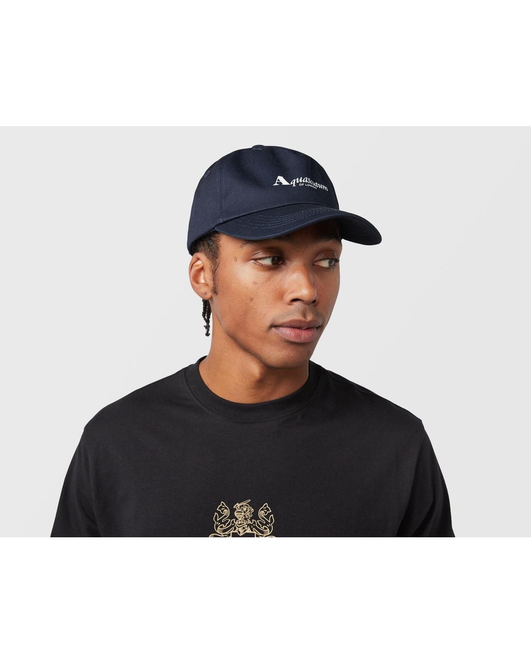 Aquascutum Black Active Logo Cap for men