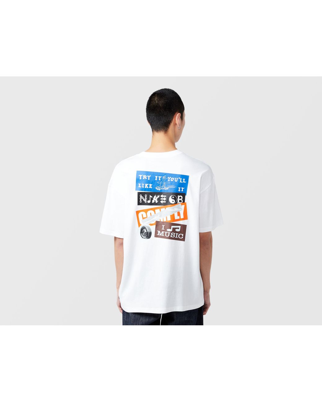 Nike Black Sb Stickers T-Shirt for men