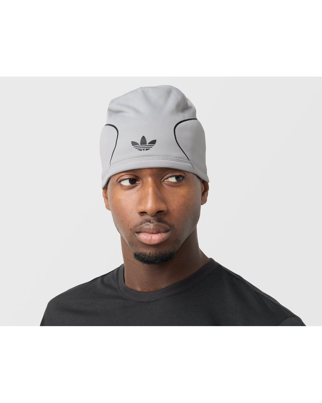 Adidas Gray Originals Skull Beanie for men