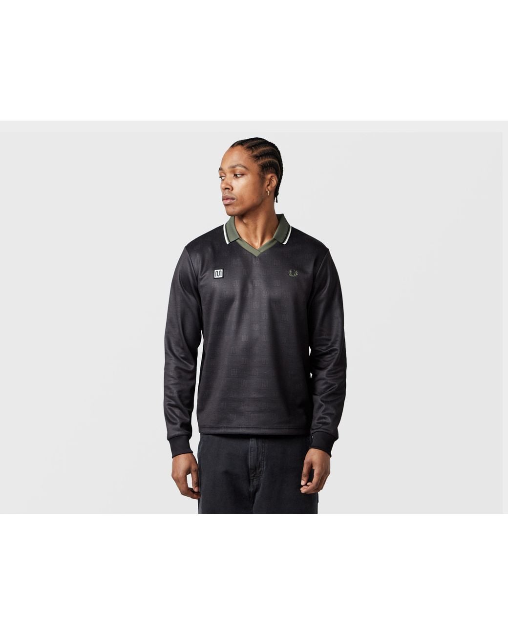Fred Perry Black X Meyba Printed Polo for men