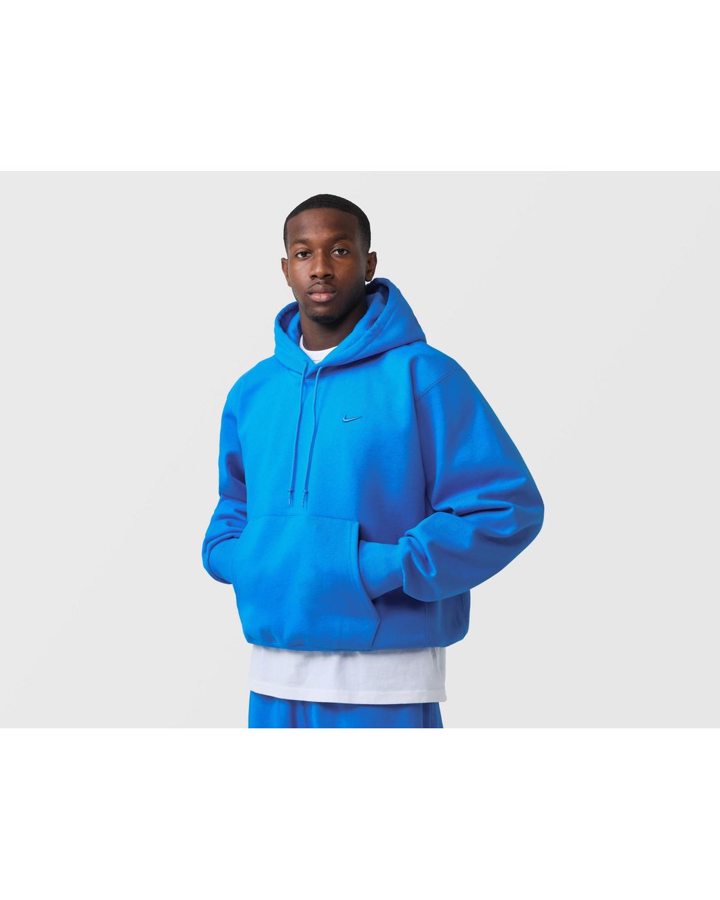 Nike Blue Nrg 560 Fleece Hoodie for men