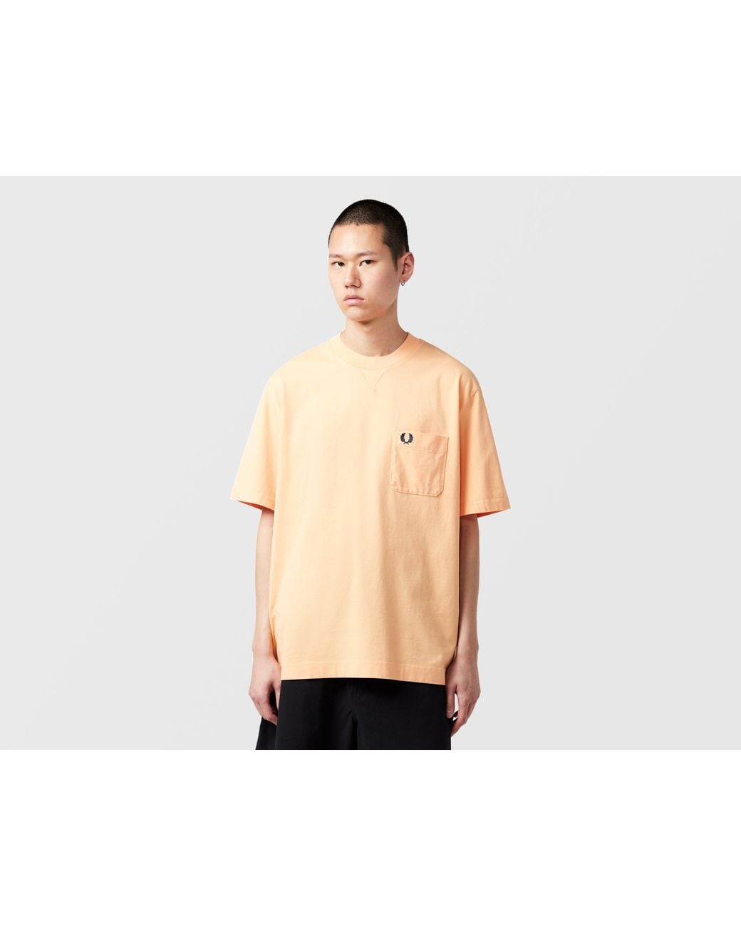 Fred Perry Black Washed T-Shirt for men