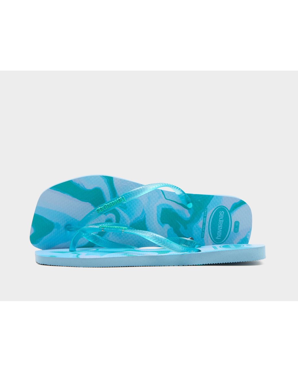 Havaianas Blue Square Jelly Flip Flops