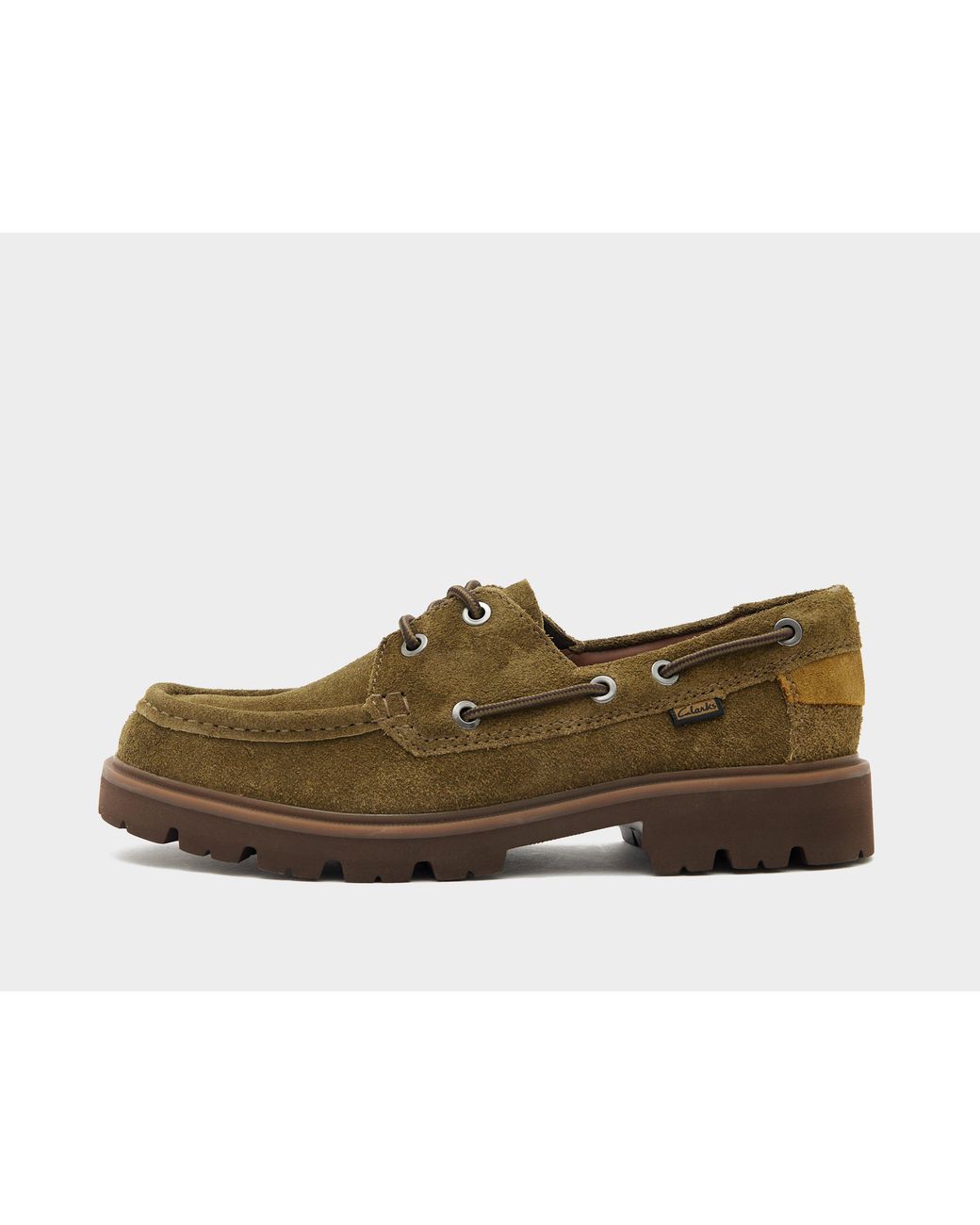 Clarks Brown Cleyhill Boat Shoe for men