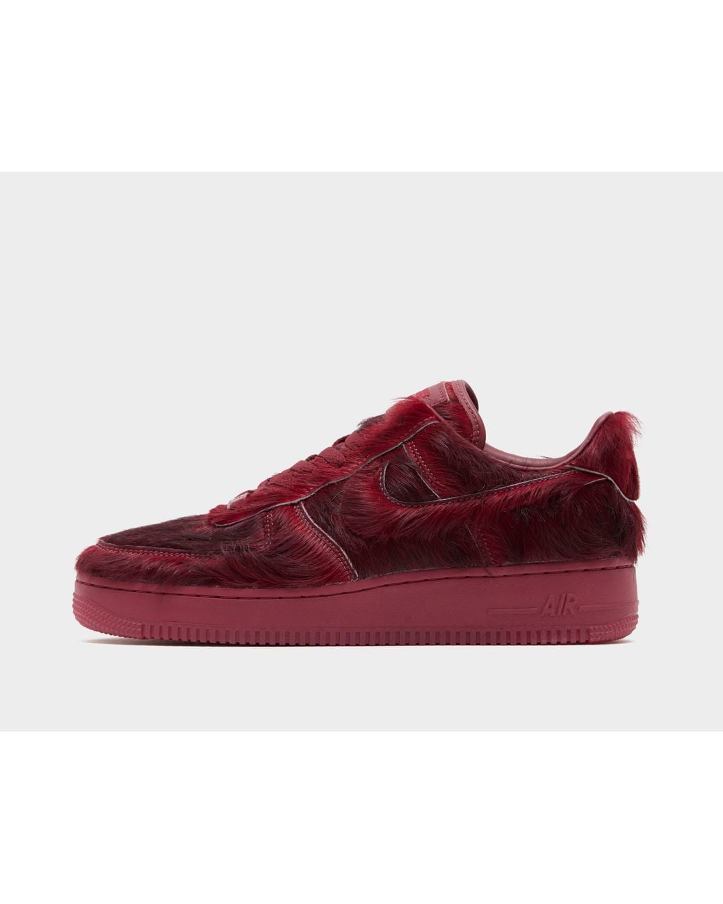 Nike Red Air Force 1 Low Fur for men