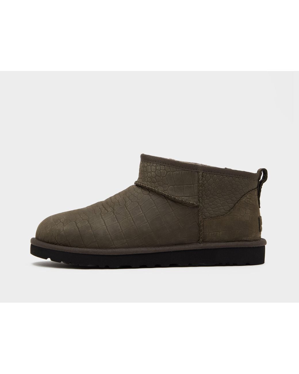 Ugg Black Classic Ultra Mini Embossed Boot for men