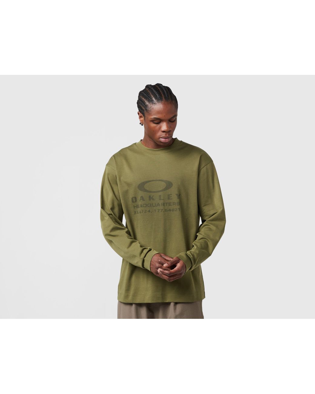 Oakley Illusion Long Sleeve T-Shirt in Green for Men | Lyst UK