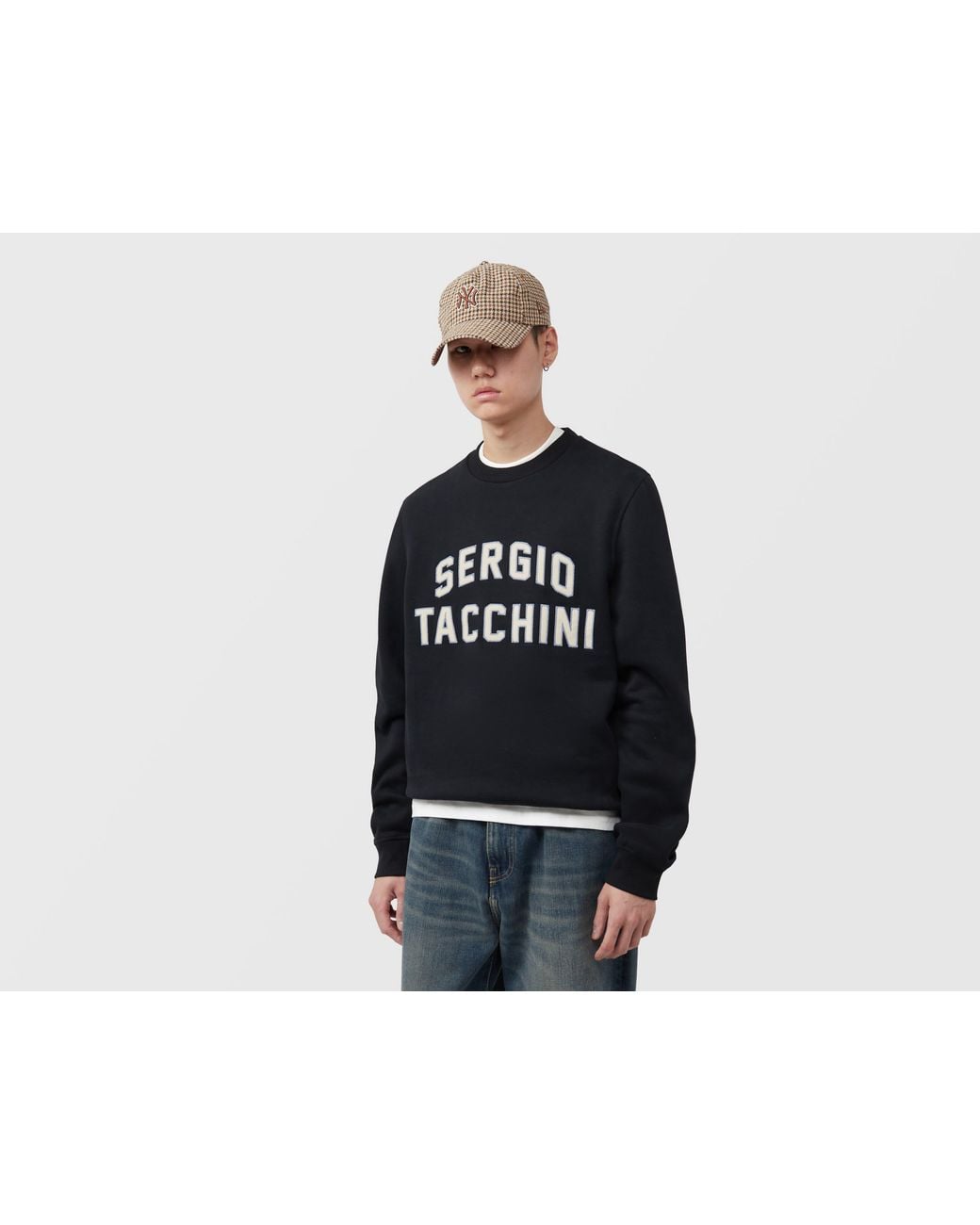 Sergio Tacchini Black Romano Sweatshirt for men
