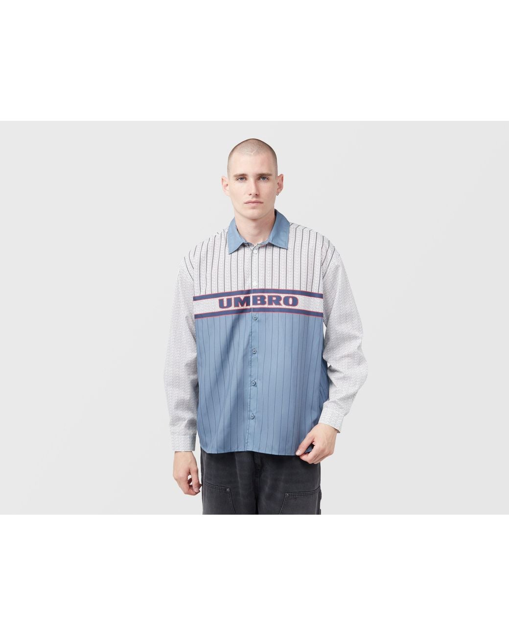 Umbro Black Sports Culture Boxy Long Sleeve Shirt for men
