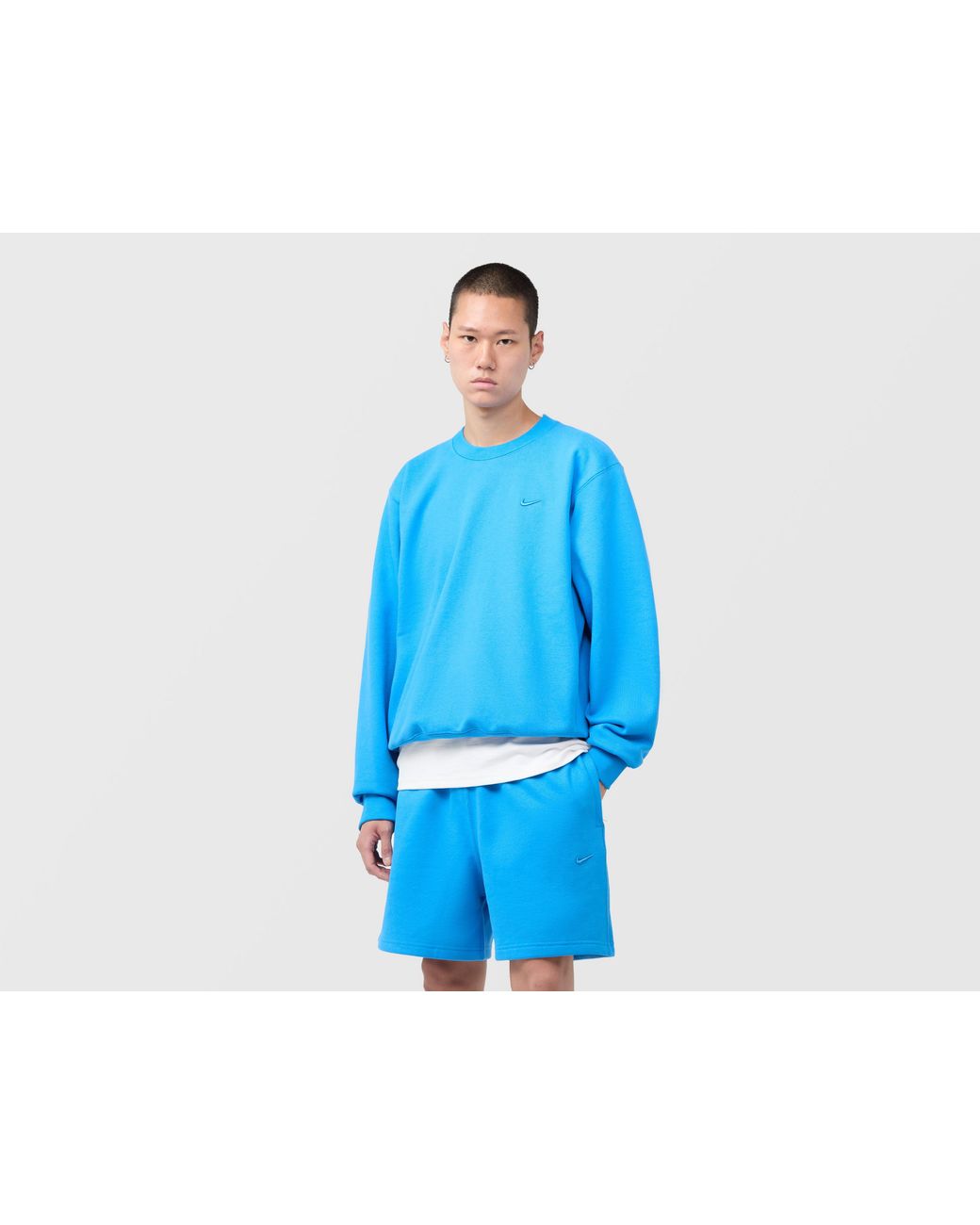 Nike Blue Nrg 560 Fleece Sweatshirt for men