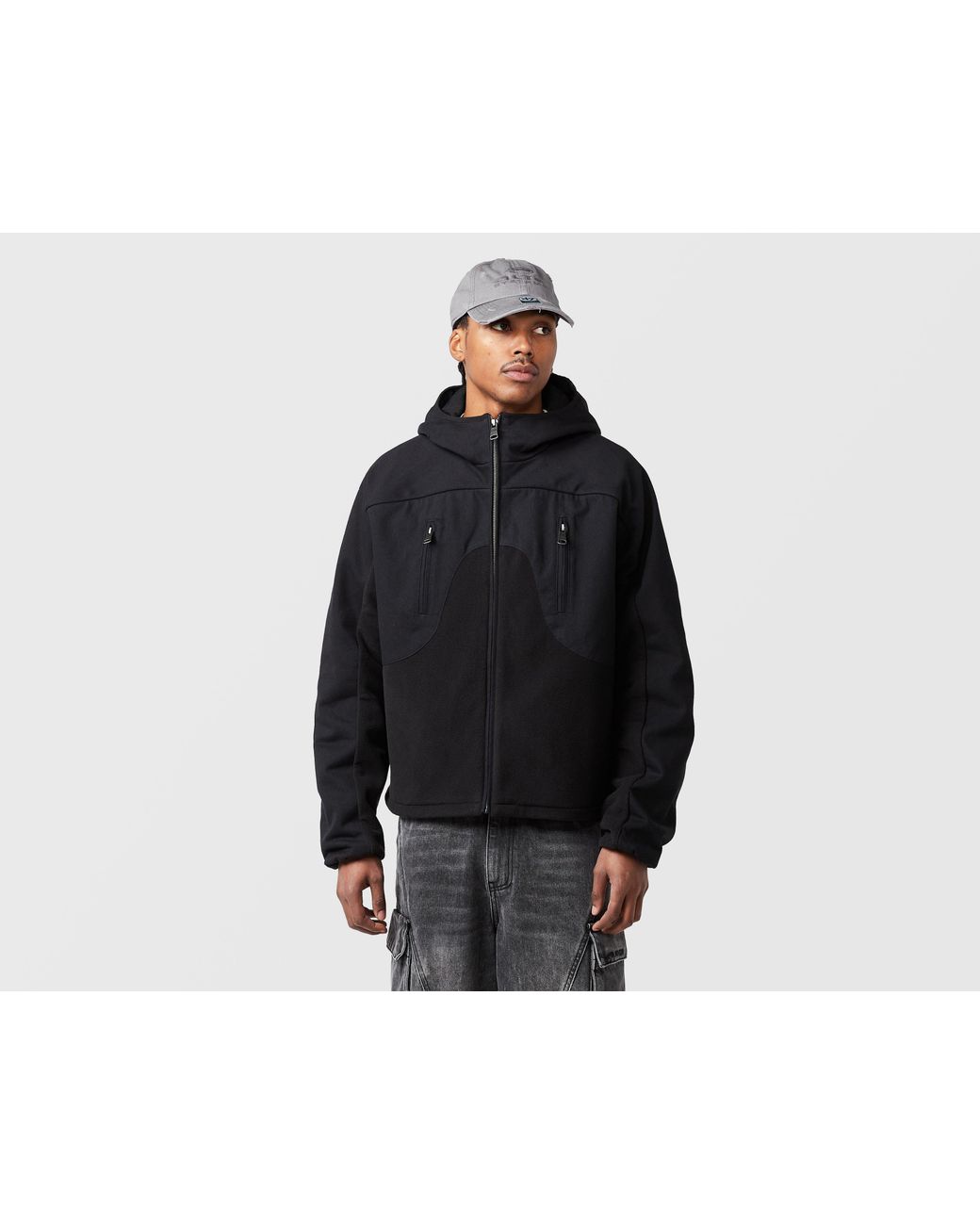 Alte Systems Black Rupture Fleece Jacket for men