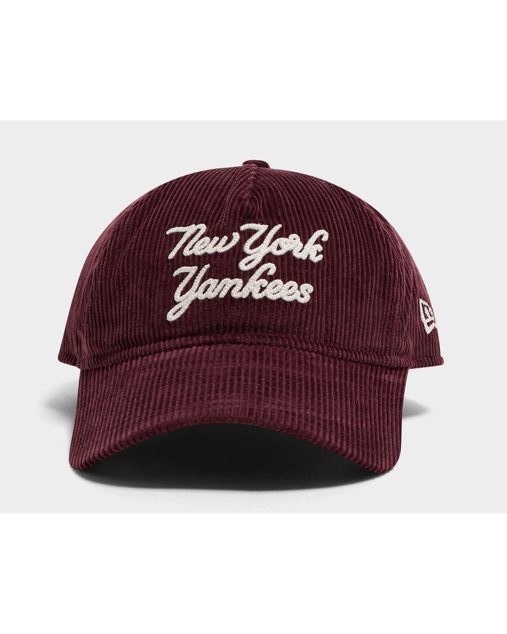 KTZ Red New York Yankees Script Cord 9Twenty Cap for men