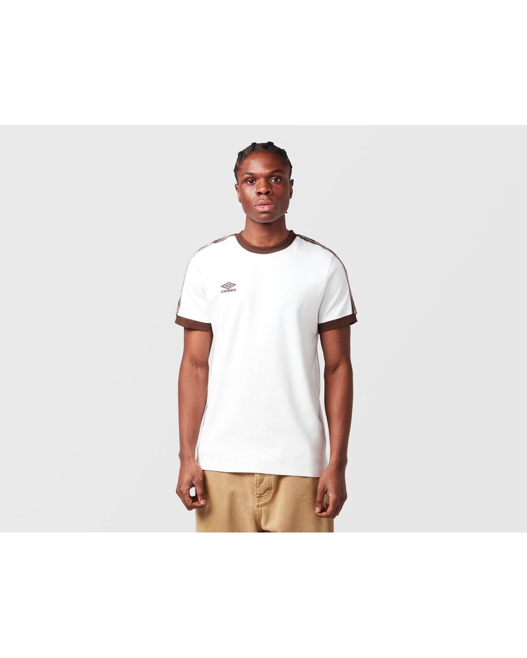 Umbro Black Sports Culture Taped T-Shirt for men