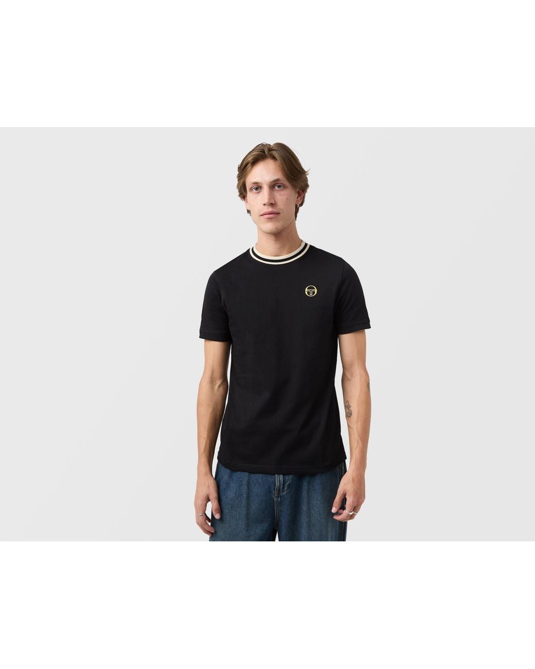 Sergio Tacchini Black Rainer T-Shirt for men