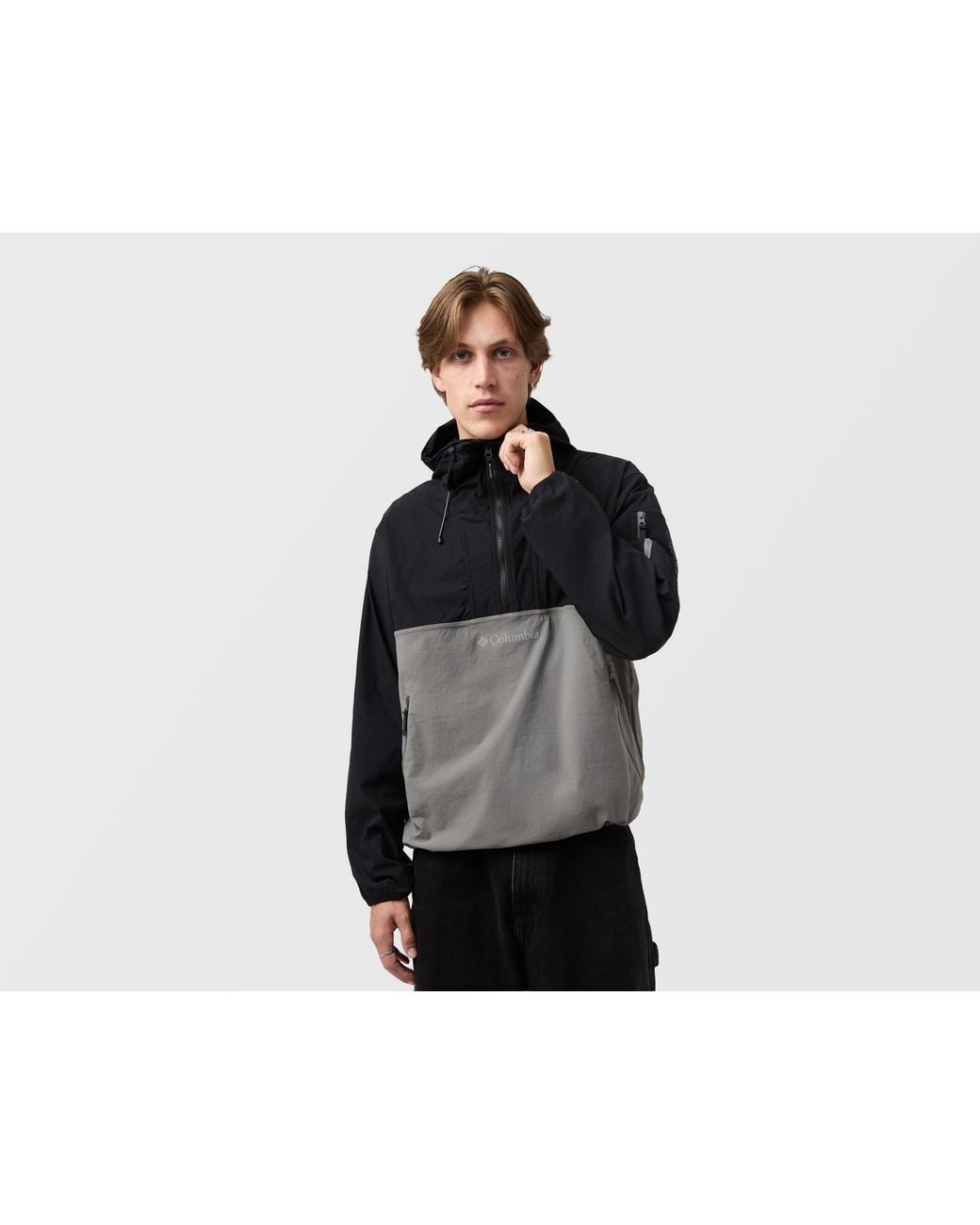 Columbia Black Stash 1/2 Zip Jacket for men