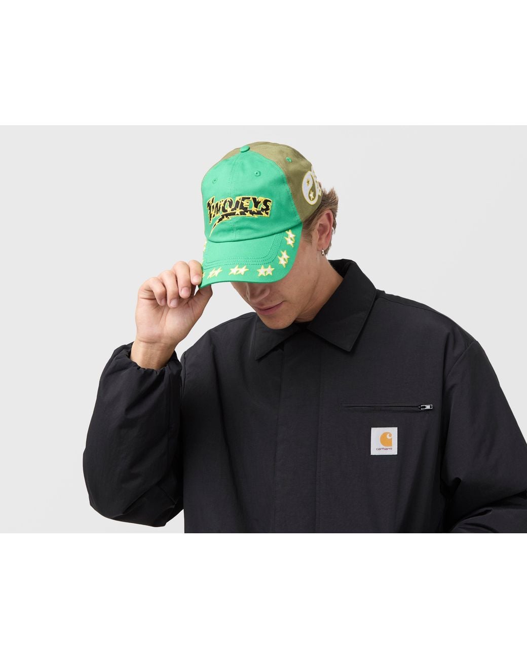 Twojeys Green Embroidered Dad Cap for men