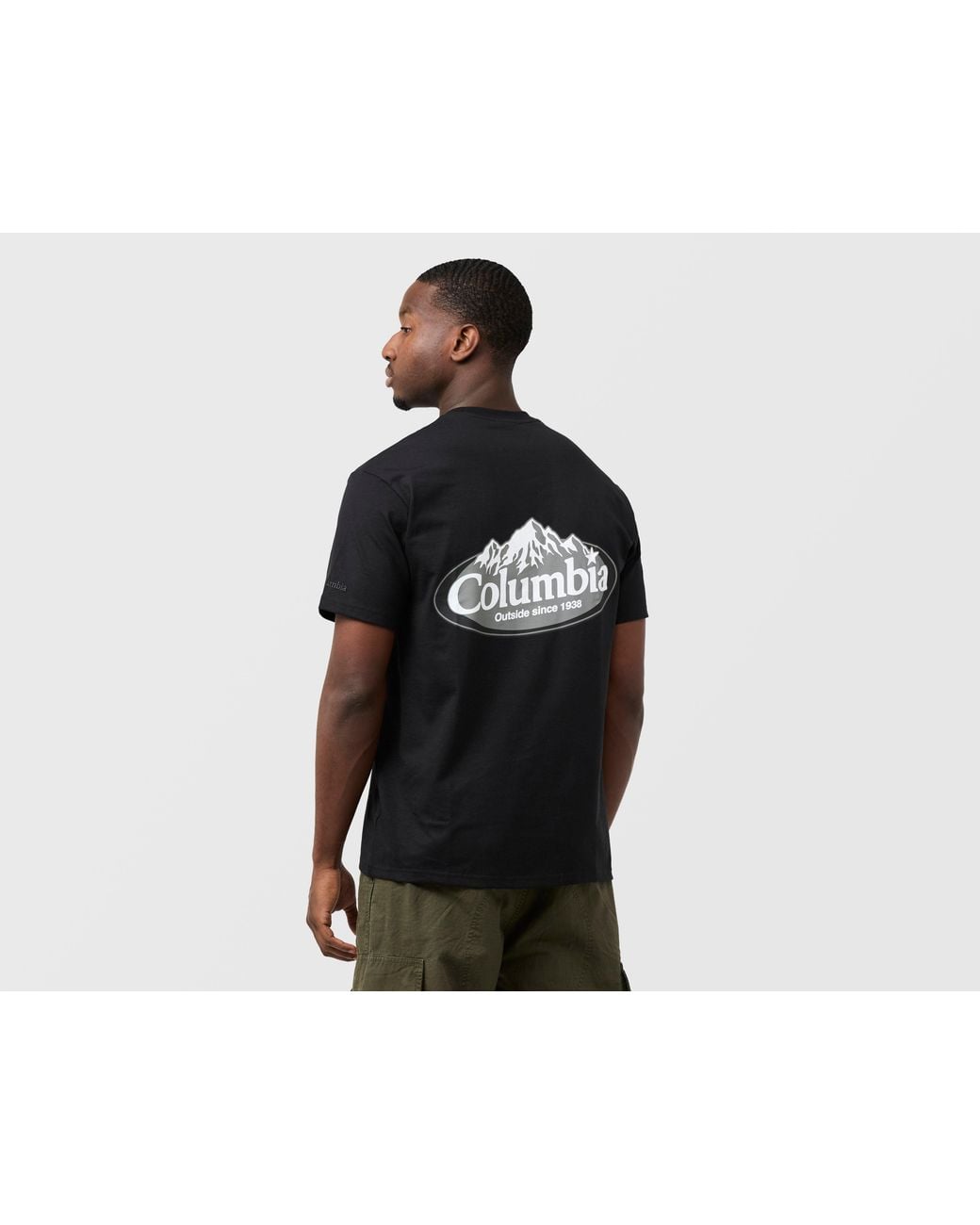 Columbia Black Snowy Peaks Heavy T-Shirt for men