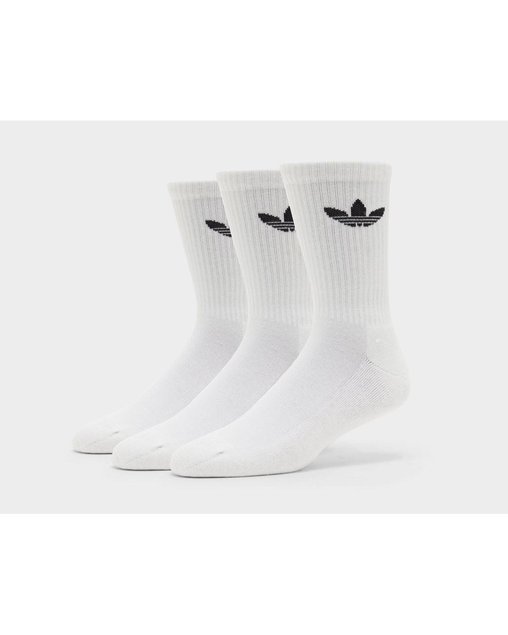 Adidas Black Originals 3-Pack Crew Socks for men