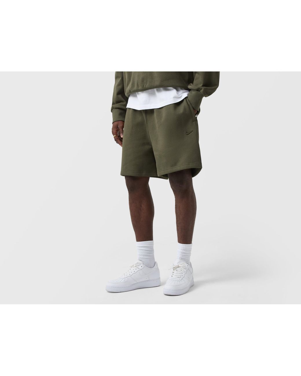 Nike Black Nrg 560 Fleece Shorts for men
