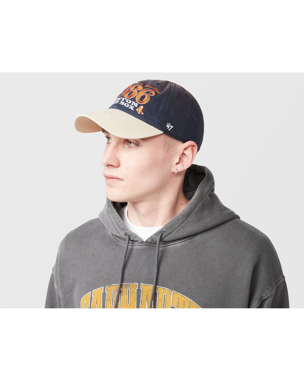 '47 Gray Boston Sox Clean Up Cap for men