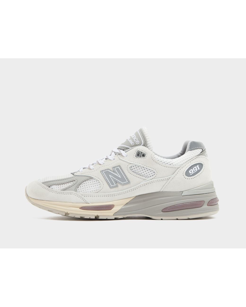 New Balance White 991V2 Made for men