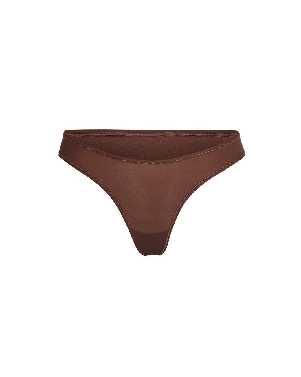 Skims Brown Fits Everybody Dipped Front Thong