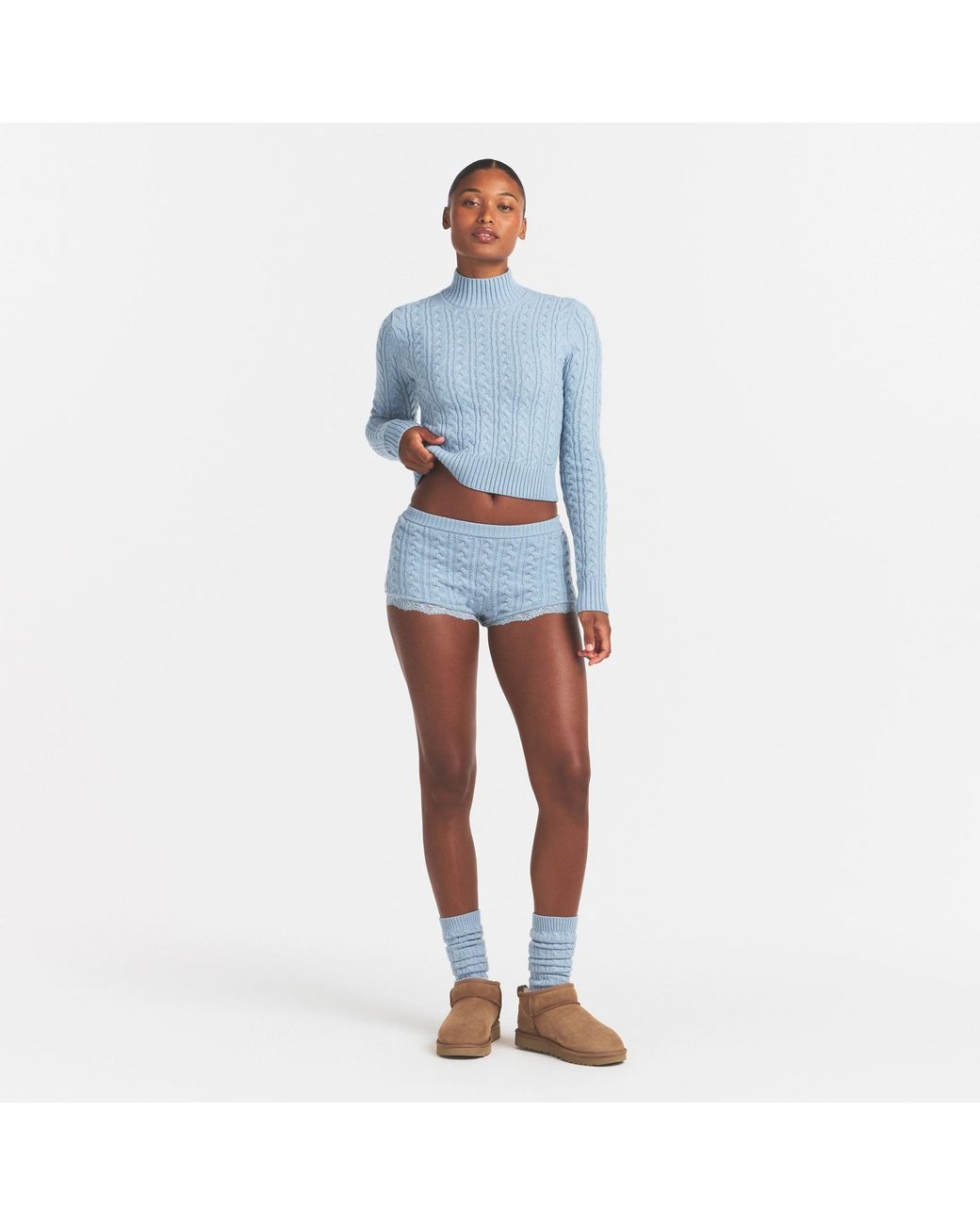 Skims Blue Cable Micro Short