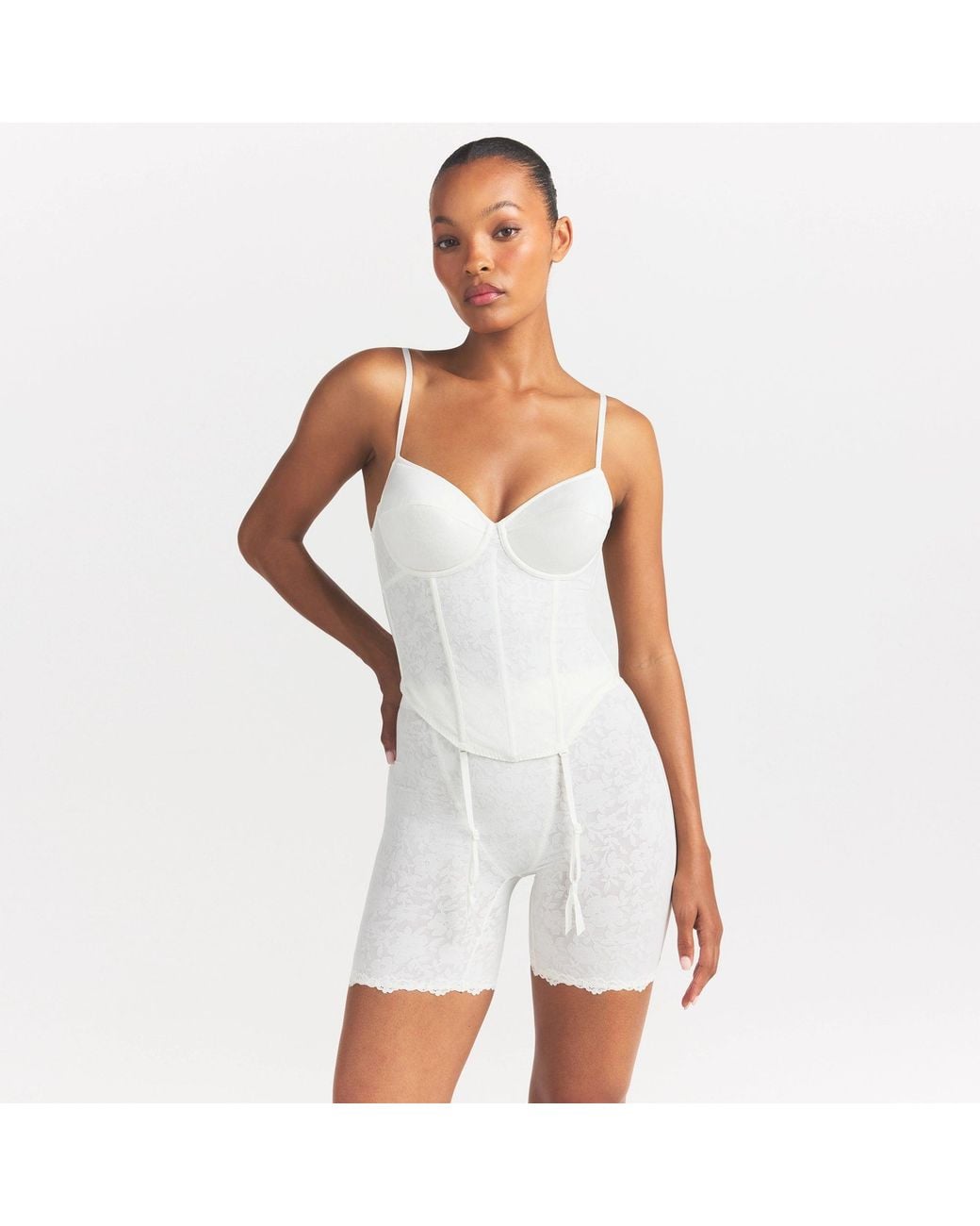 Skims White Corset