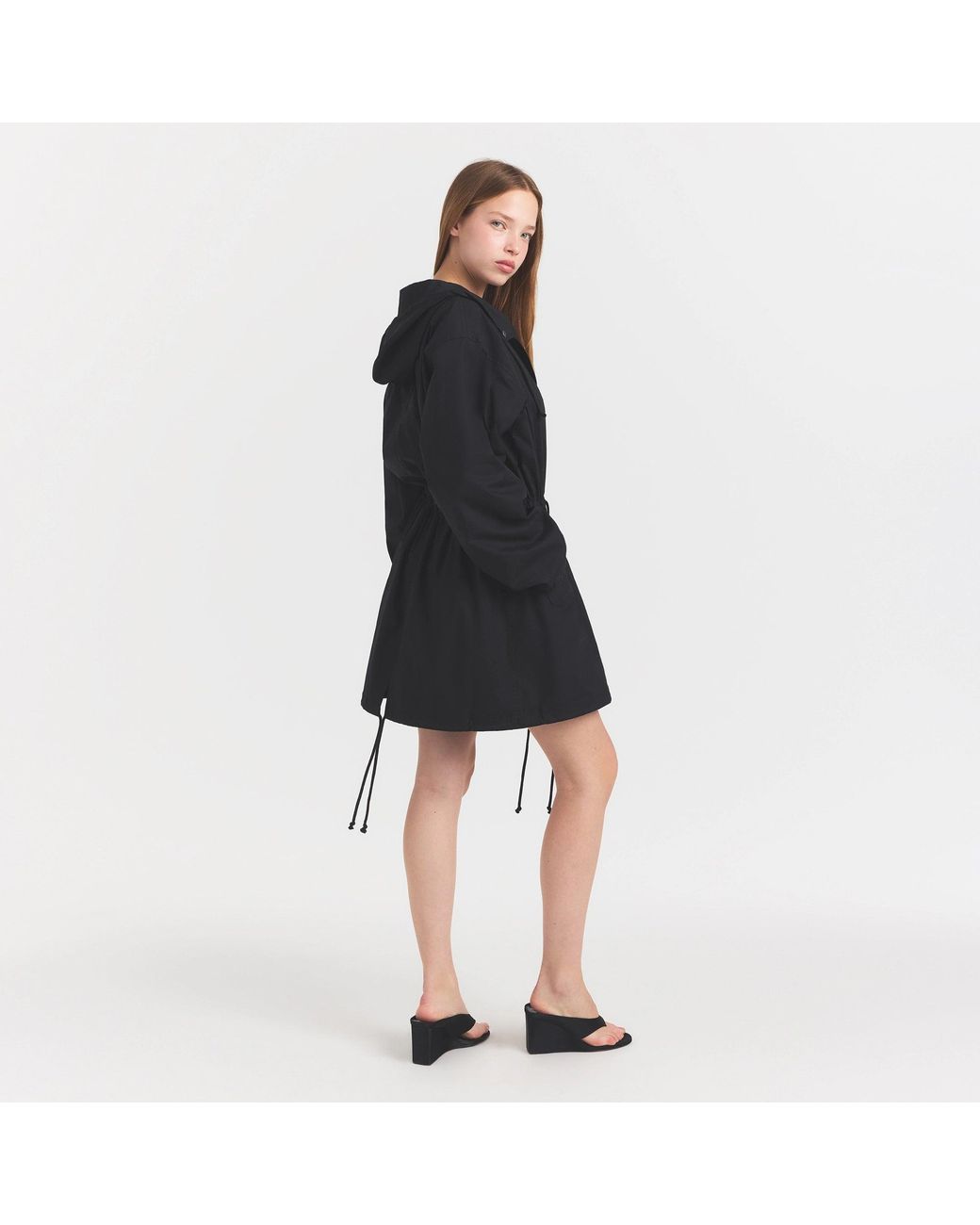 Skims Black Oversized Anorak