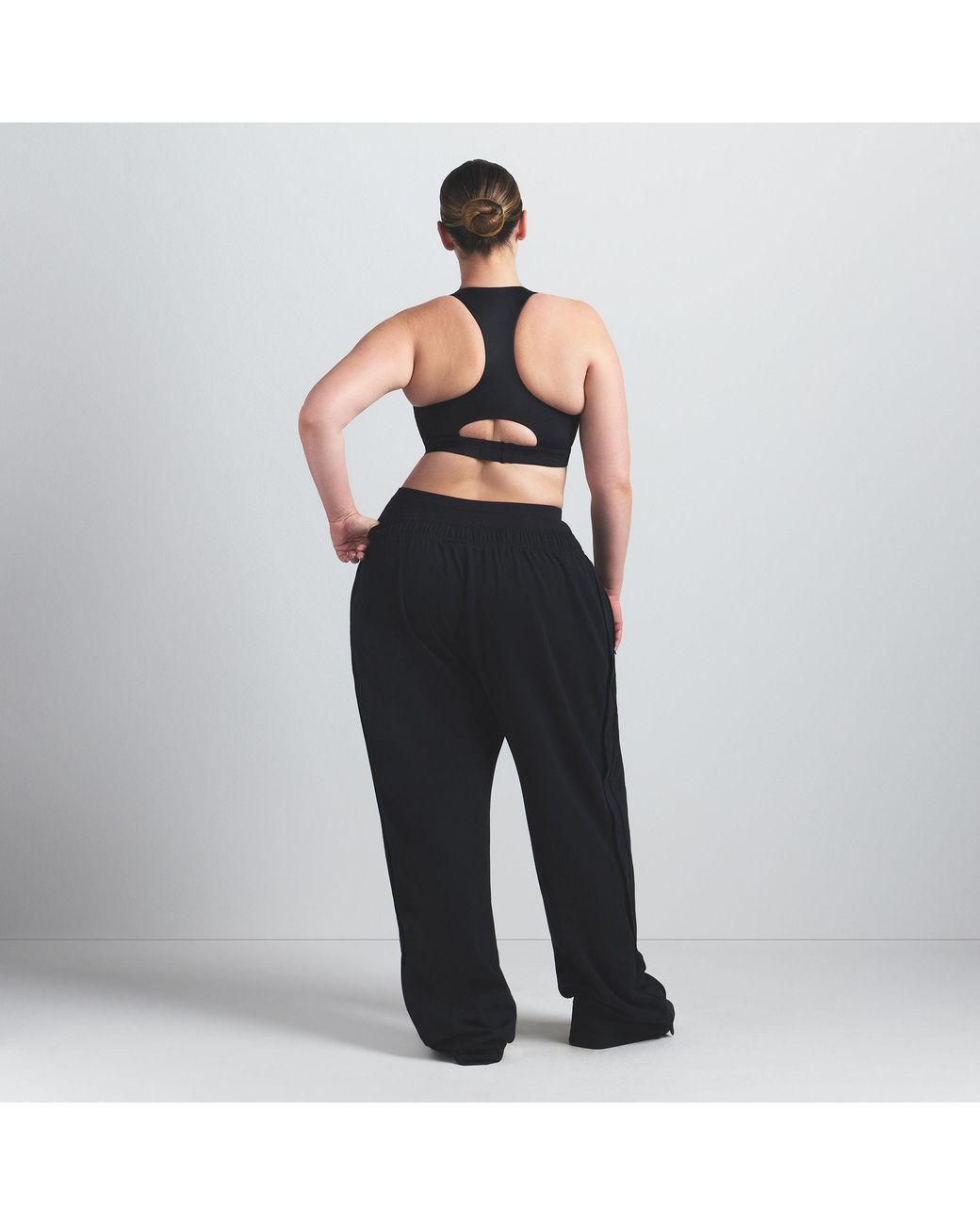 Skims Black High Neck Bra