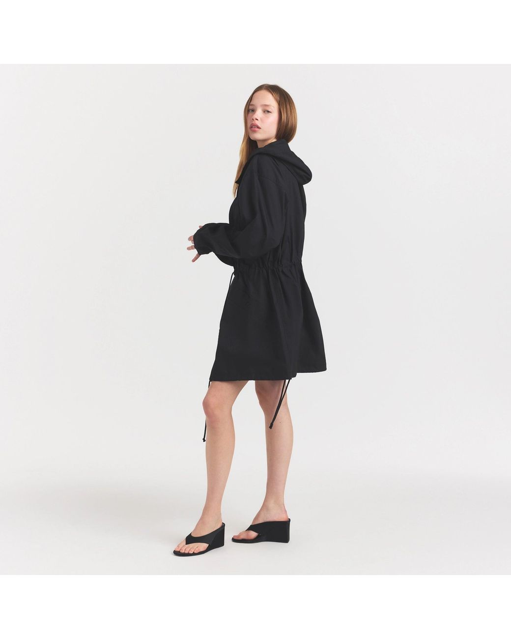 Skims Black Oversized Anorak