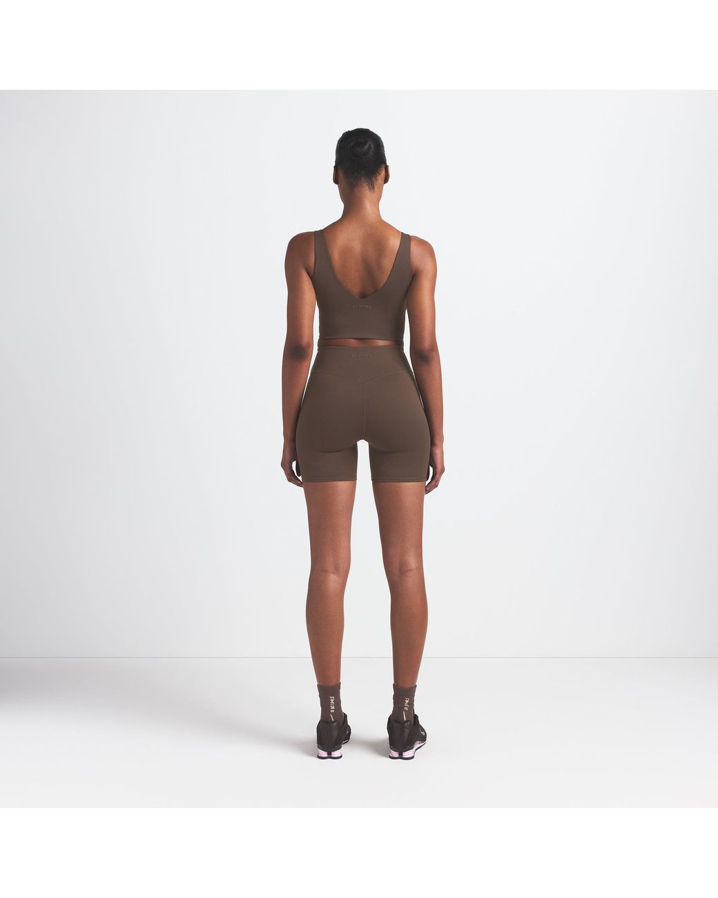 Skims Brown V-Neck Bra Top