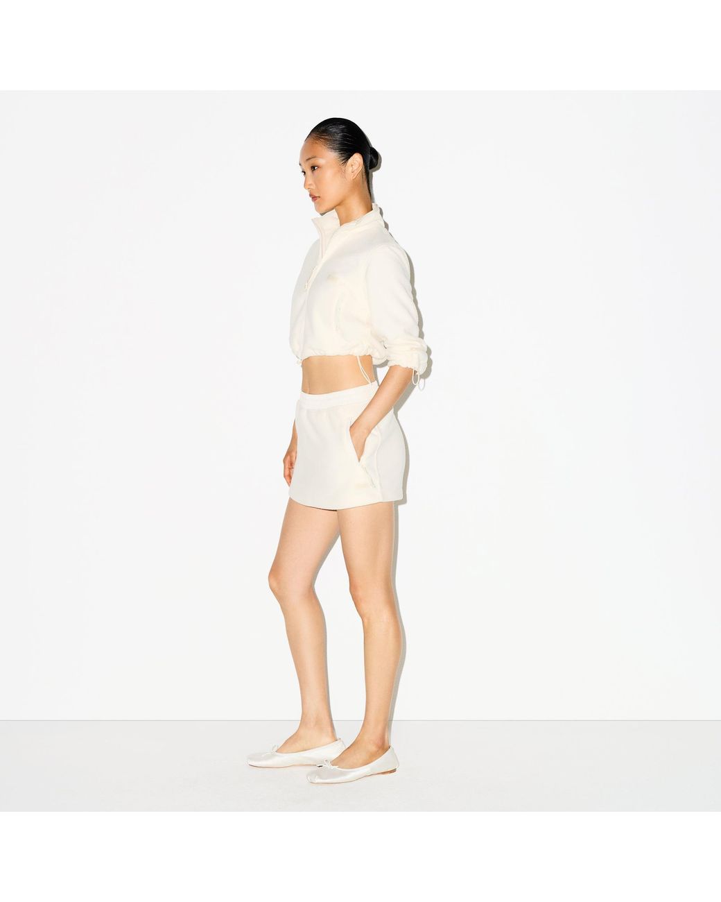 Skims Natural Cropped 3/4 Sleeve Jacket