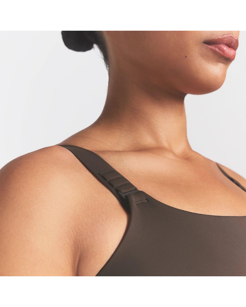Skims Brown Wide Strap Bra