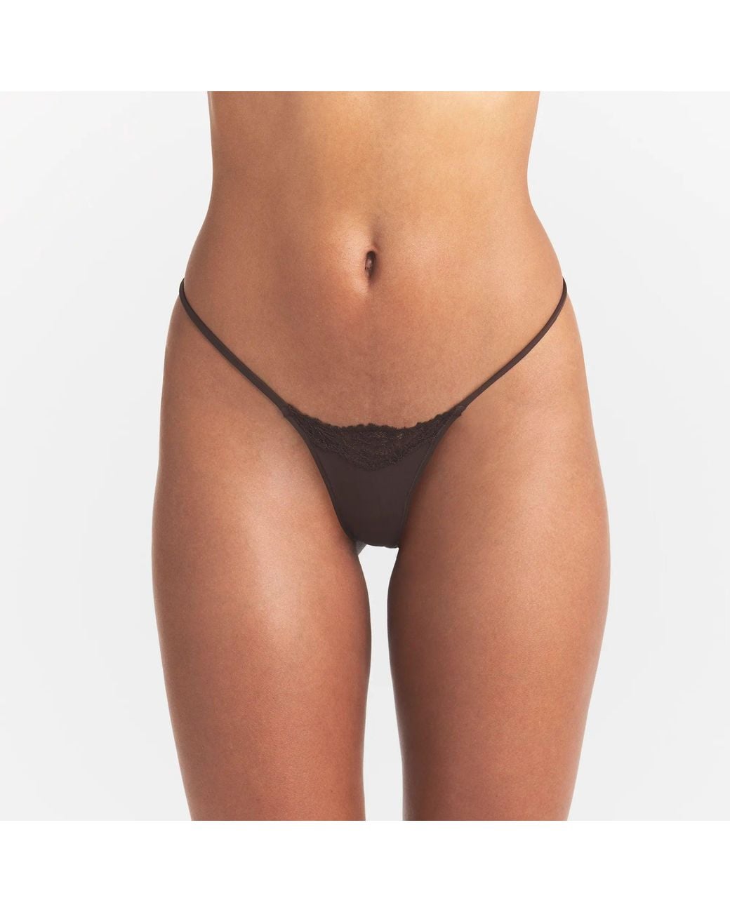Skims White String Thong