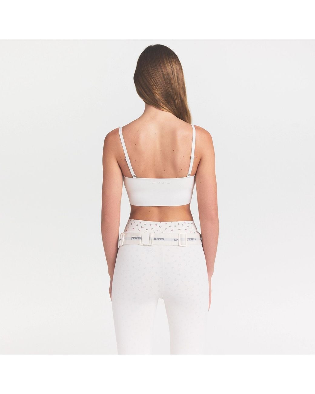 Skims White Cami Bra Top