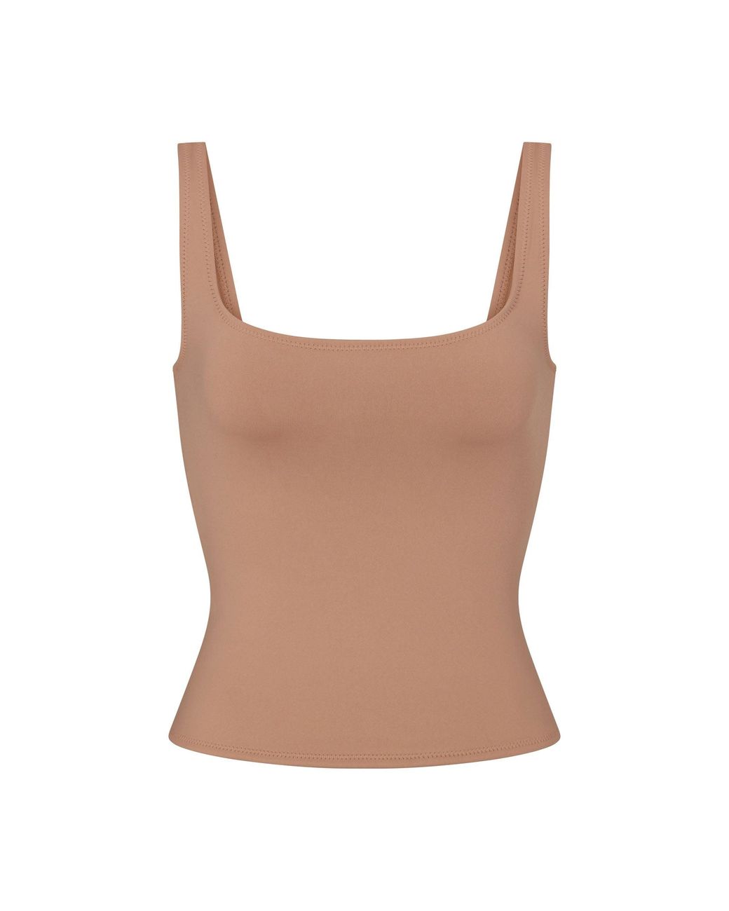 Skims Tank Bikini Top in Brown Lyst
