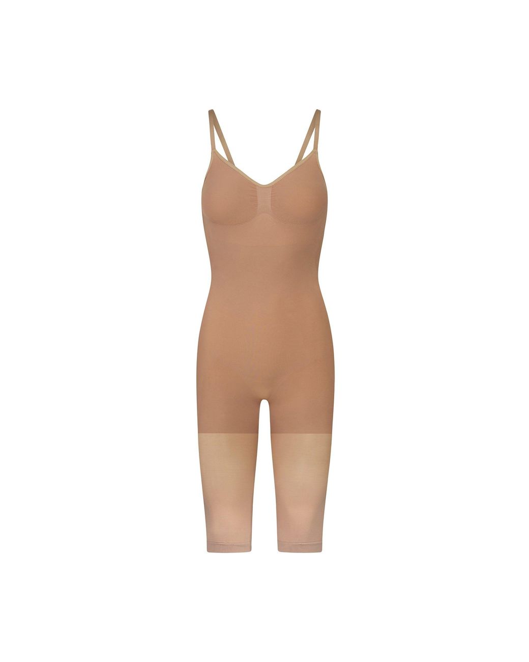 Skims Seamless Sculpt Low Back Bodysuit With Hosiery Leg Lyst