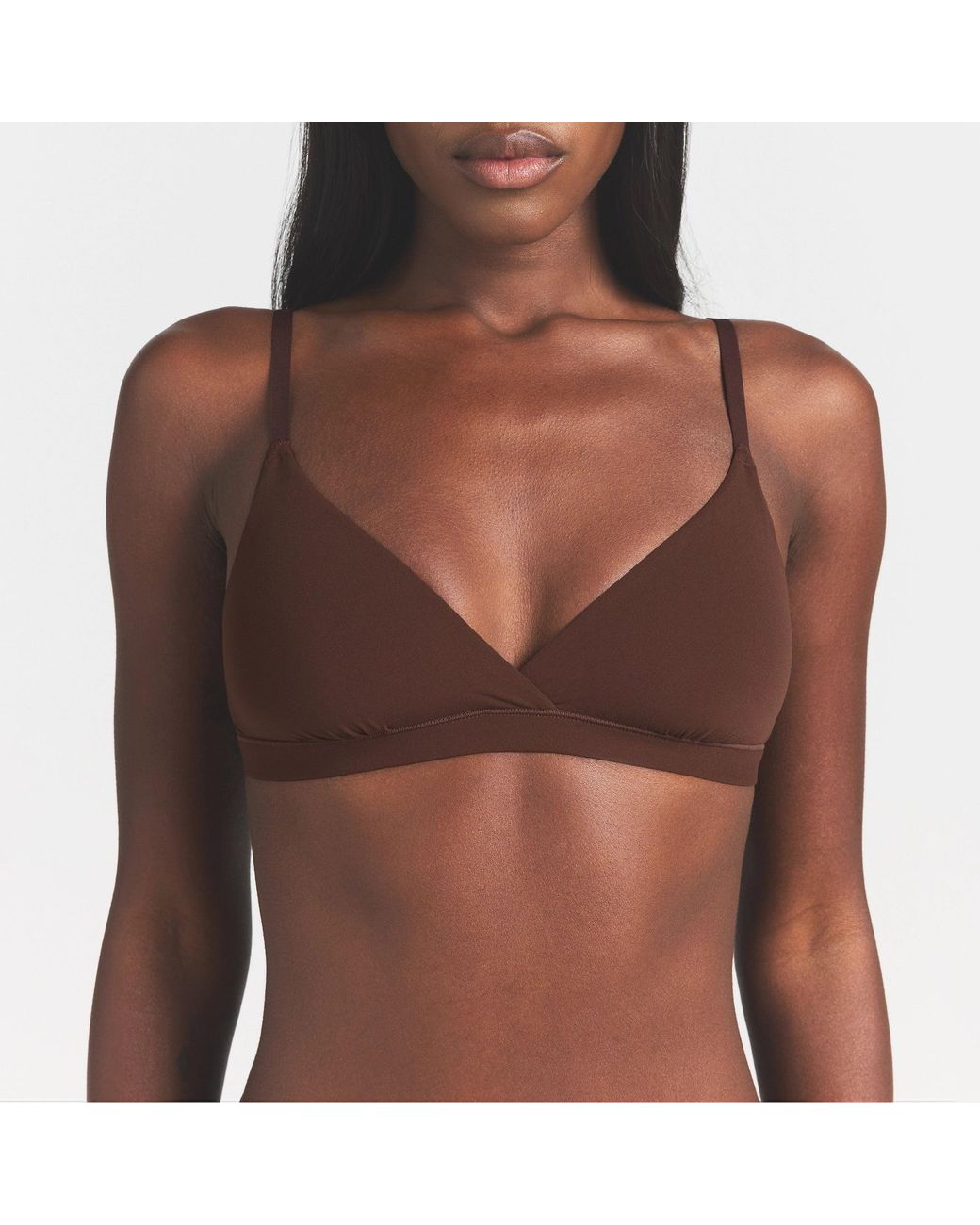 Skims Brown Fits Everybody Crossover Bralette
