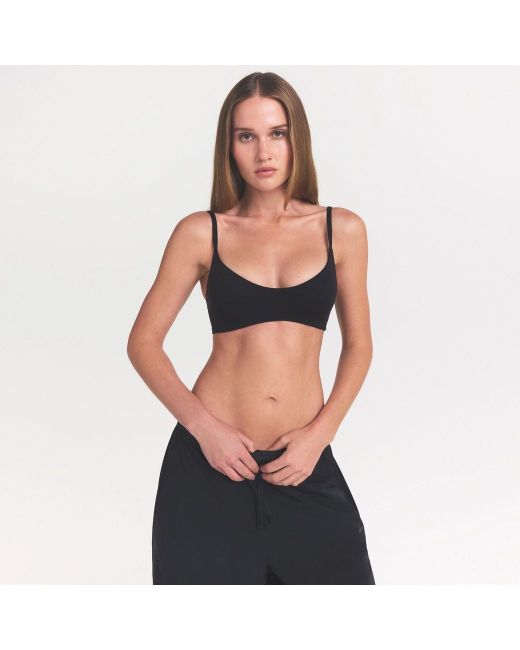 Skims Blue Micro Scoop Bra