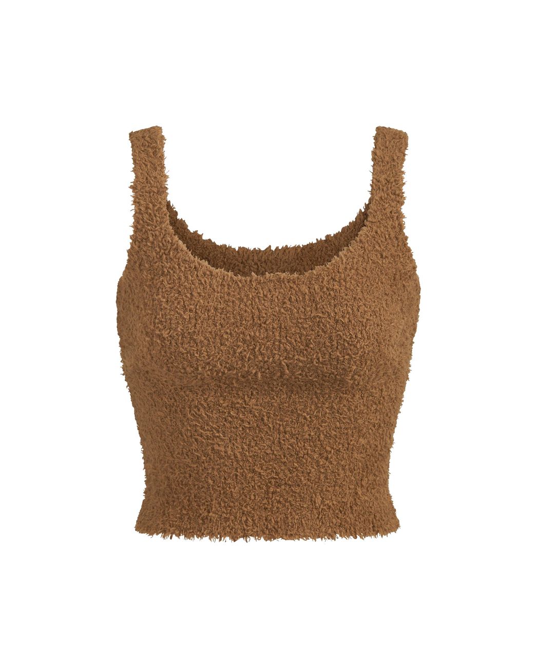 Skims Cozy Knit Tank in Camel (Brown) - Lyst