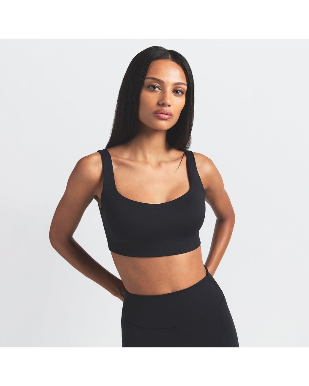Skims Blue Scoop Neck Bra