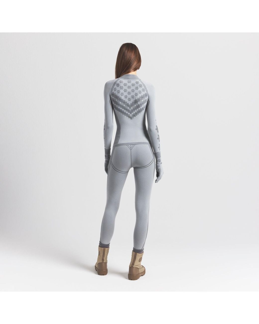 Skims Blue Half Zip Long Sleeve