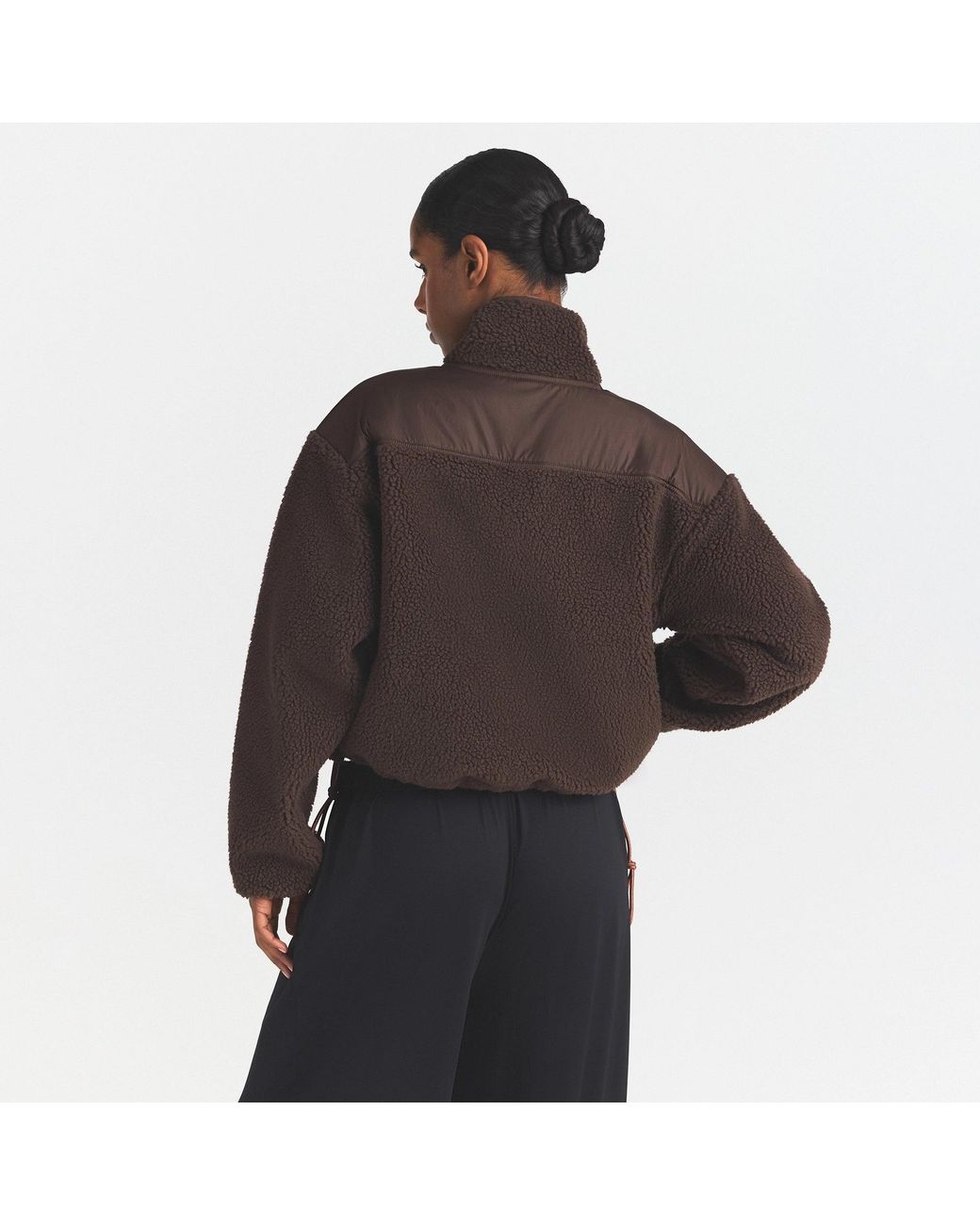 Skims Black Half Zip Jacket