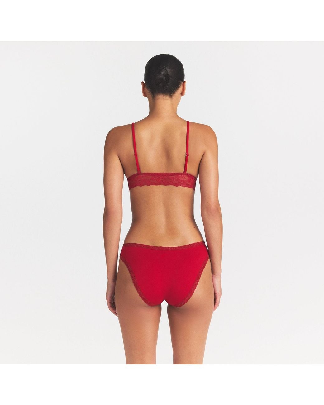 Skims Red Lace Brief
