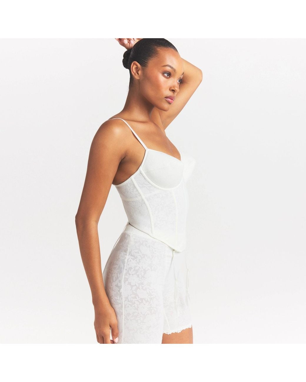 Skims White Corset