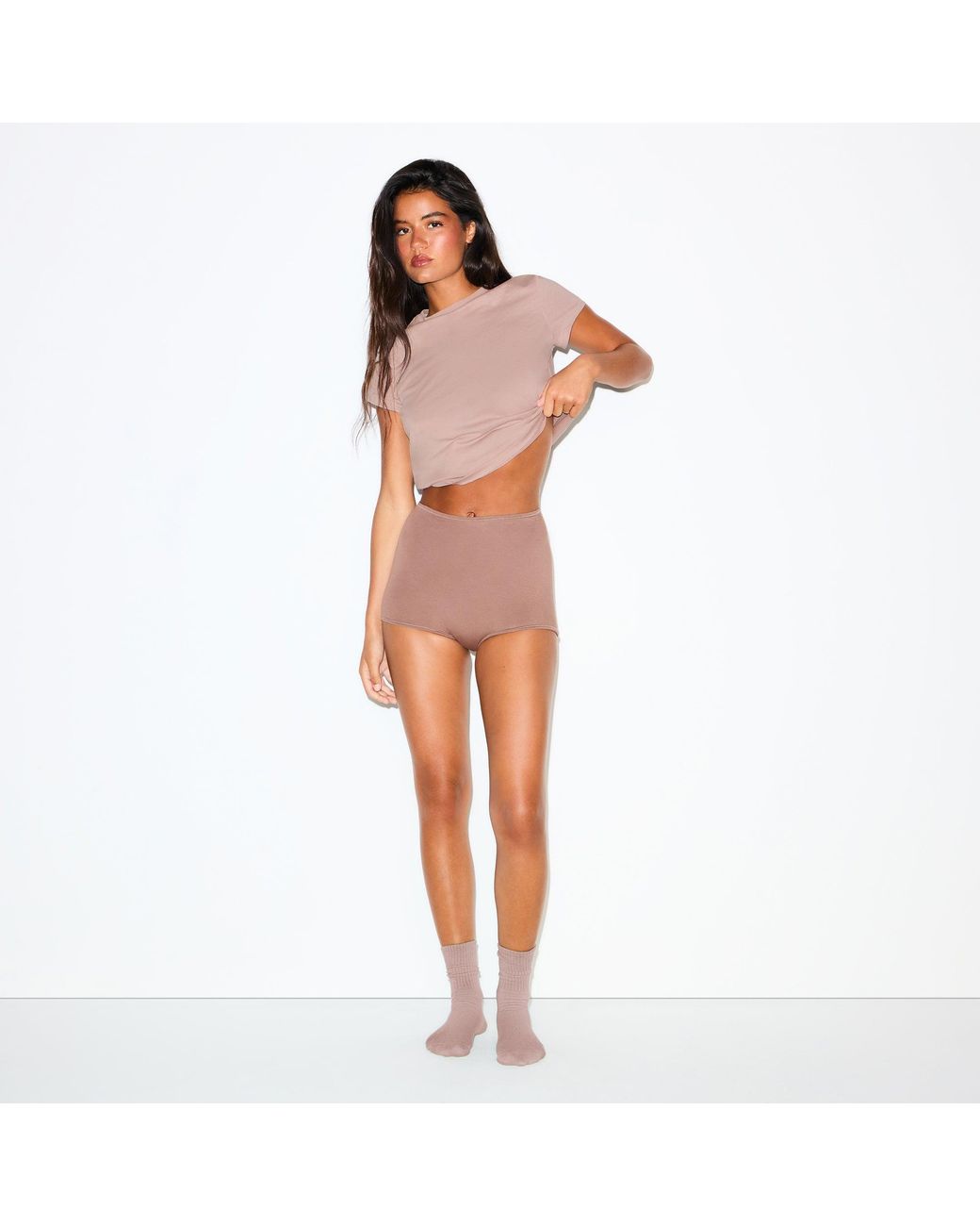 Skims Brown Boy Short