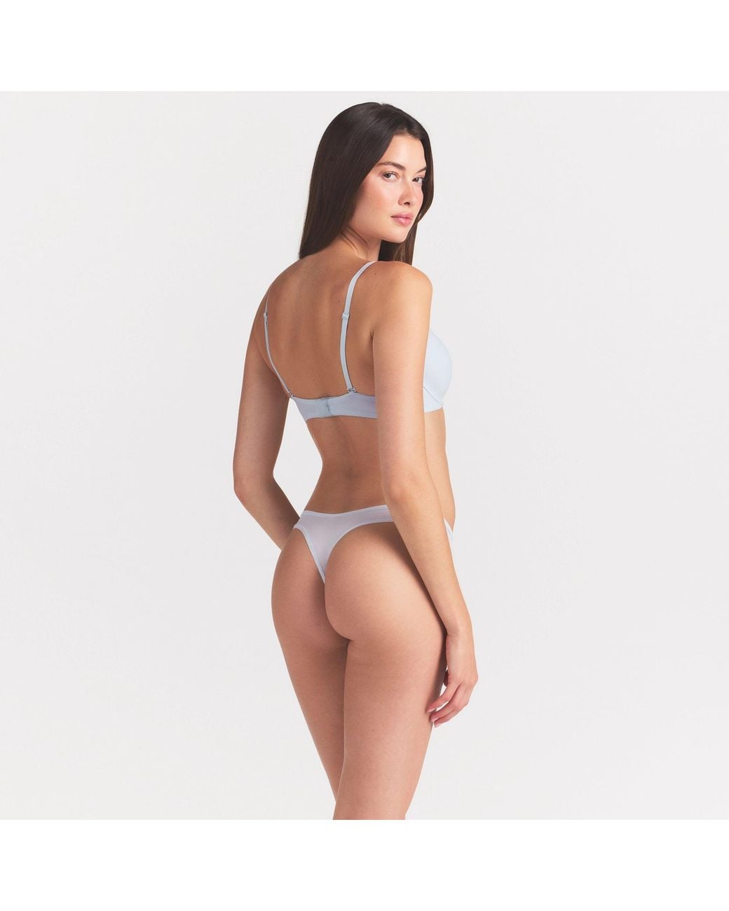 Skims Orange Dipped Front Thong